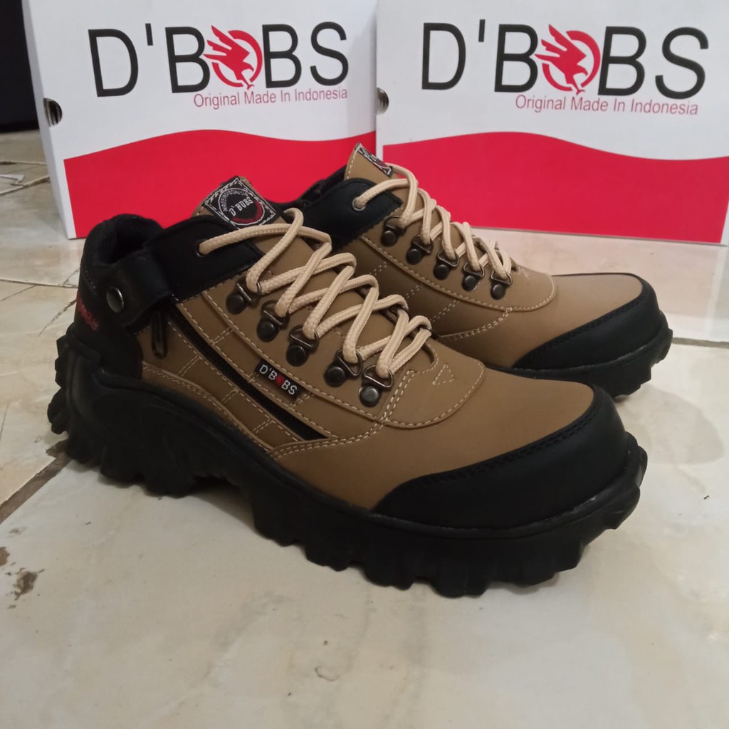 SEPATU PRIA BOOTS SAFETY LOW PENDEK KERJA PROYEK GUNUNG HIKING D'BOBS 665 ORIGINAL KUALITAS TERJAMIN