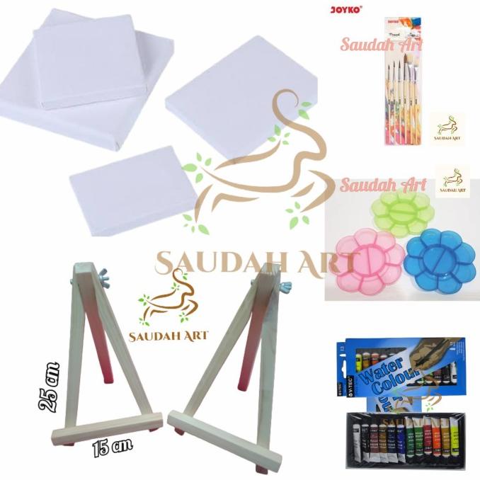 

Paket Lukis Lengkap (Kanvas,Kuas,Palet,Cat Air 6Ml,Easel)
