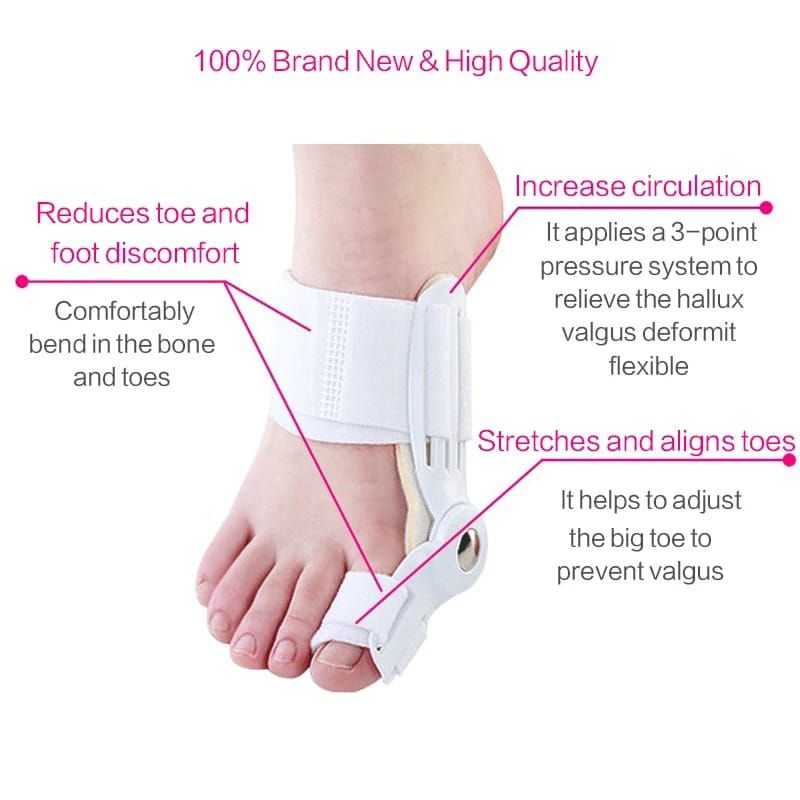 BUNION CORRECTOR SPLINT ALAT TERAPI KAKI BUNION HALLUX VALGUS TERAPI JARI KAKI BENGKOK INSOLE SEPATU