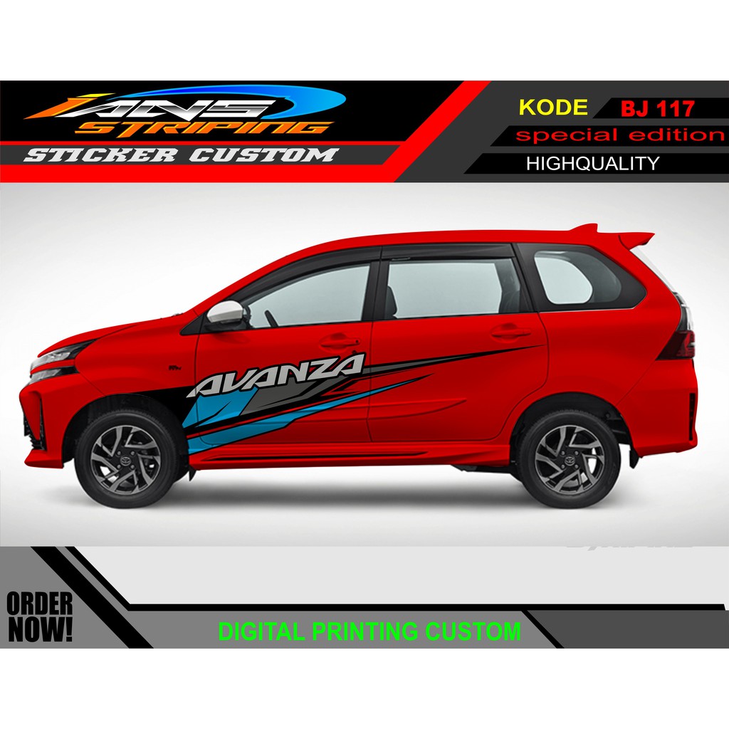 STICKER DECAL MOBIL AVANZA XENIA