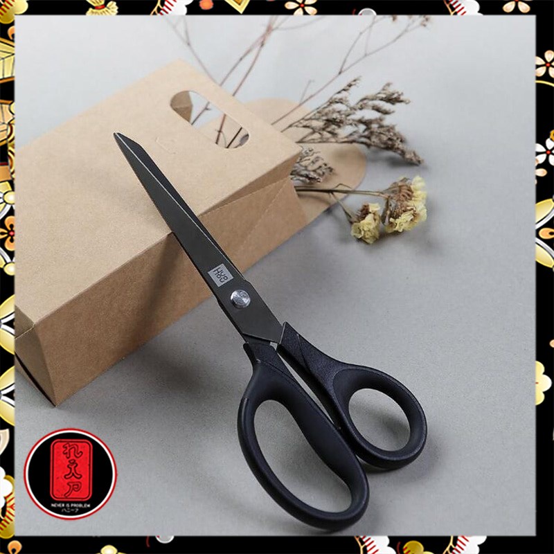 Huohou Gunting Titanium Plated Scissors Set 2 PCS - HU0030 - Black