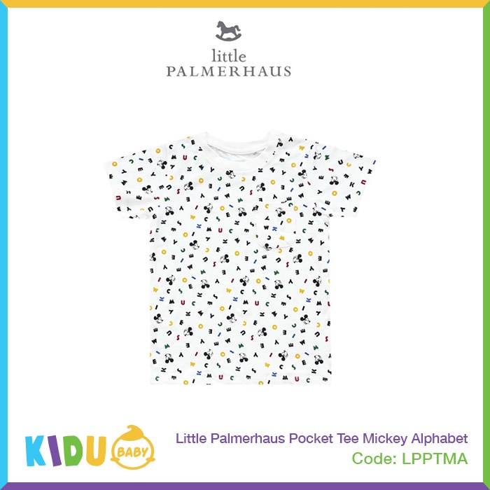 Little Palmerhaus Pocket Tee Baju Bayi Baju Anak Lengan Pendek Kidu Baby