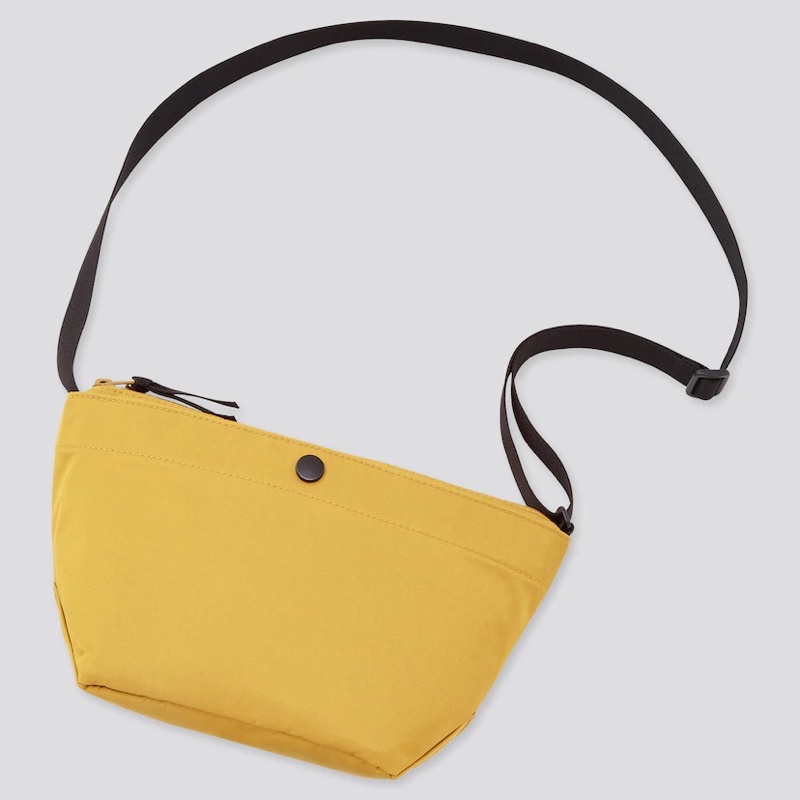UNIQLO ORIGINAL Nylon Mini Shoulder Sling Bag Tas Slempang Selempang Yellow Mustard (Preloved)