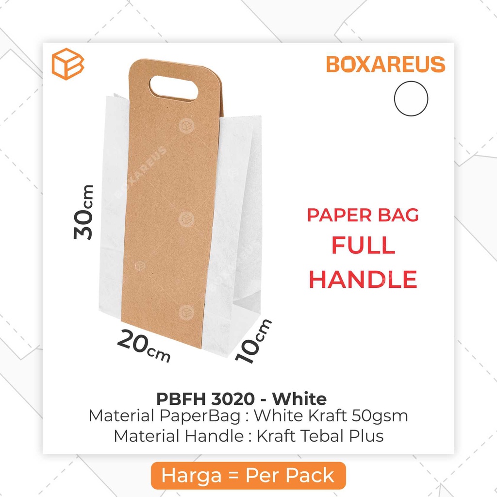 Paper Bag, Kantong Roti, Lunch Paperbag Kraft | PBFH3020