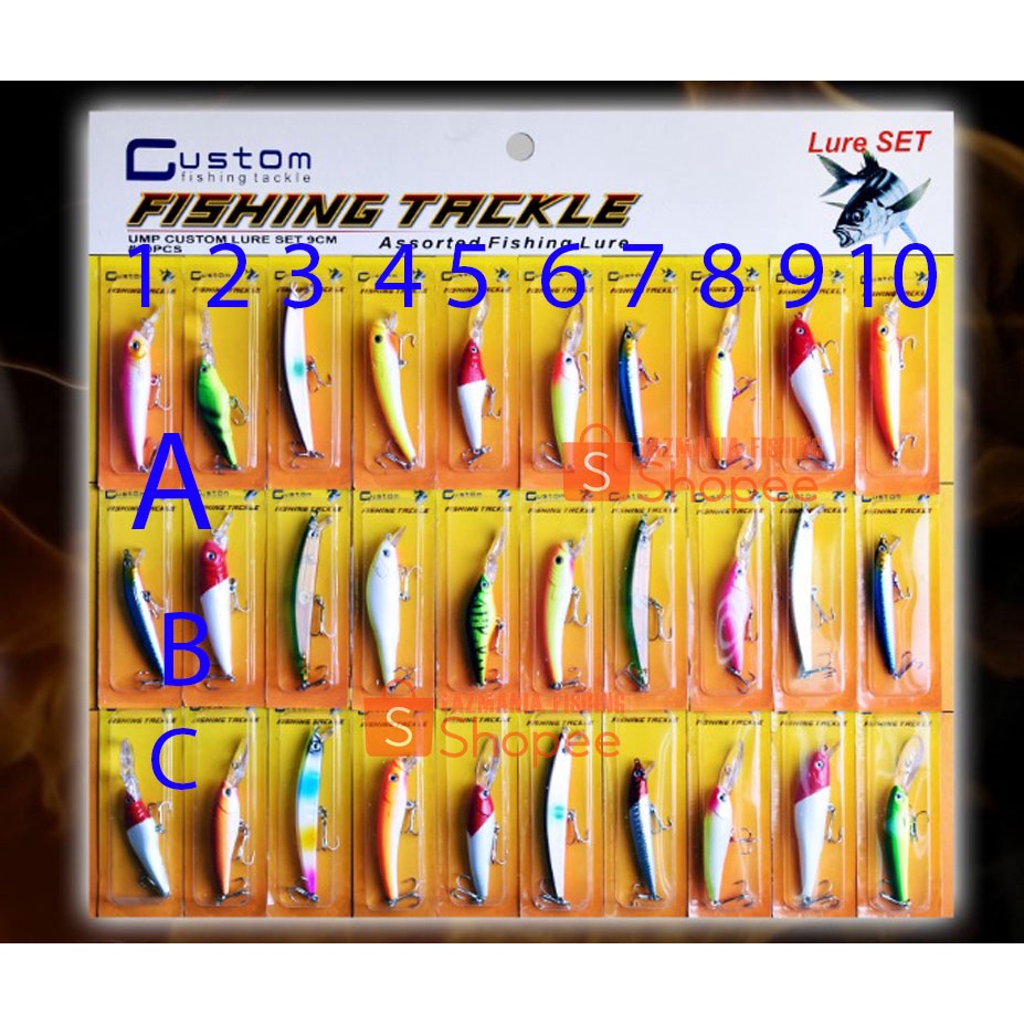Custom Lure Spoon Umpan Lure MINNOW 9 cm CUSTOM