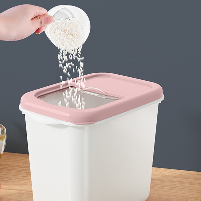 iNstansday- Inaso Tempat Beras Penyimpanan Makanan Plastik Wadah Beras Kotak Tempat Kotak Beras Mini