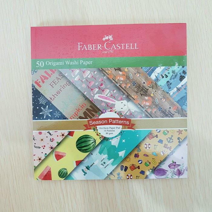 

Hadir Faber Castell Origami Washi Paper 16X16Cm Murah