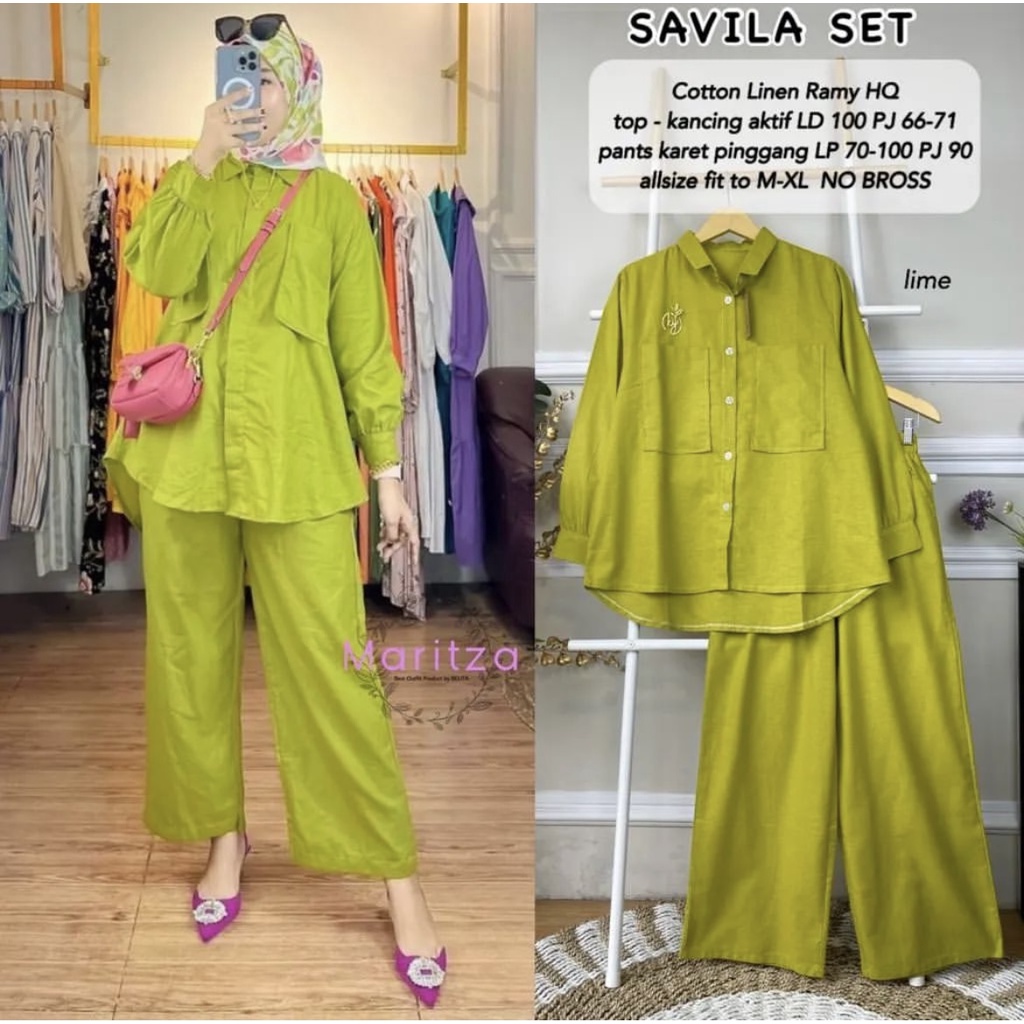 Diana set / Savila set ( top + pants )