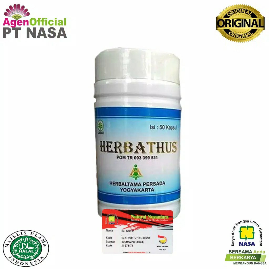 Herbathus Asli Original Nasa Obat Asam Urat /agen Official Pt Nasa