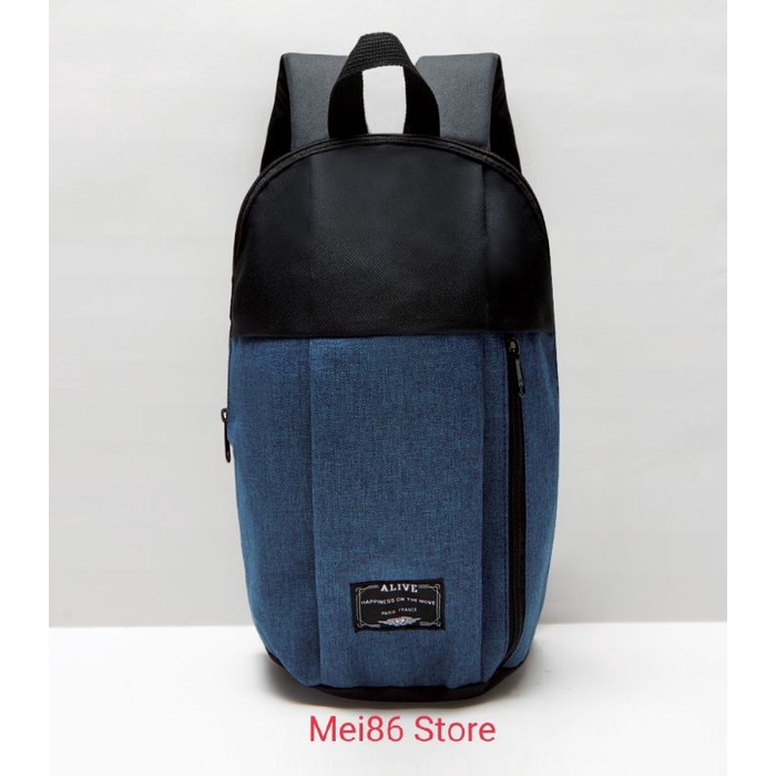 Alive Aressio Blue Denim Tas Ransel Pria