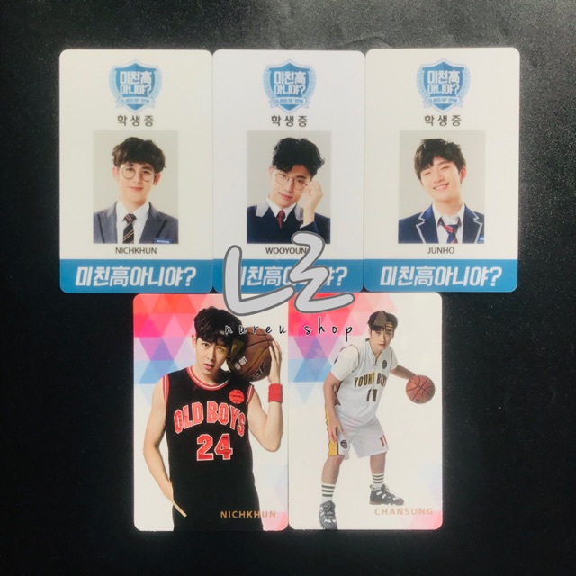 2PM -HOTTEST Fanmeeting DVD 5th Class of 2PM 6th Hot Guys Photocard Nichkhun Wooyoung Junho Chansung