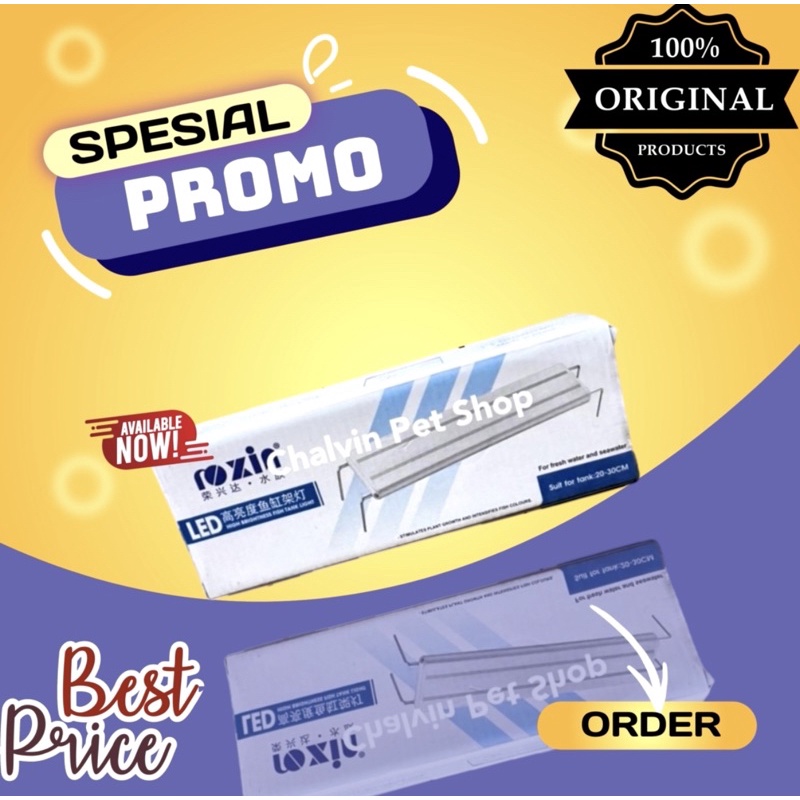 ROXIN LED GX A200 5watt Lampu Aquarium Aquascape 20-30cm putih biru