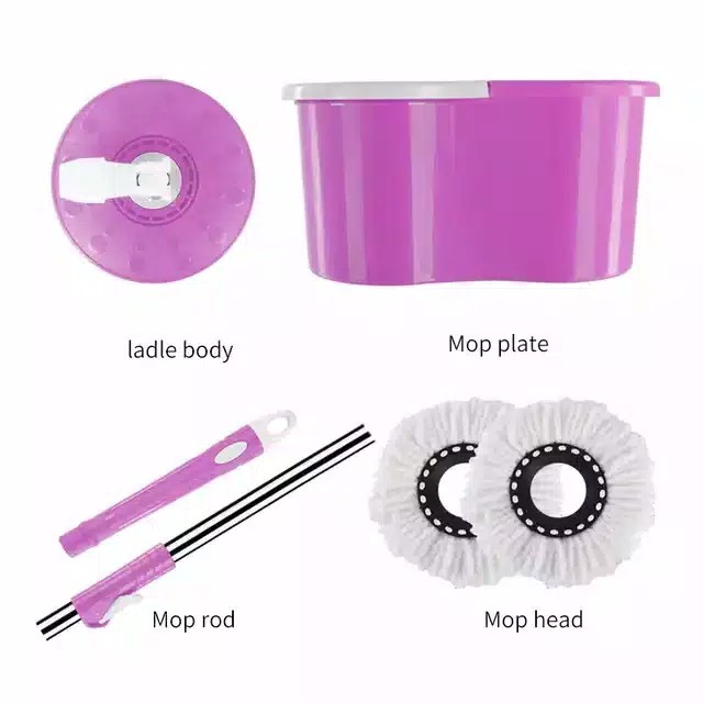 SPIN MOP ALAT PEL Pembersih Lantai Super Rotary Kleaner Tornado Mop