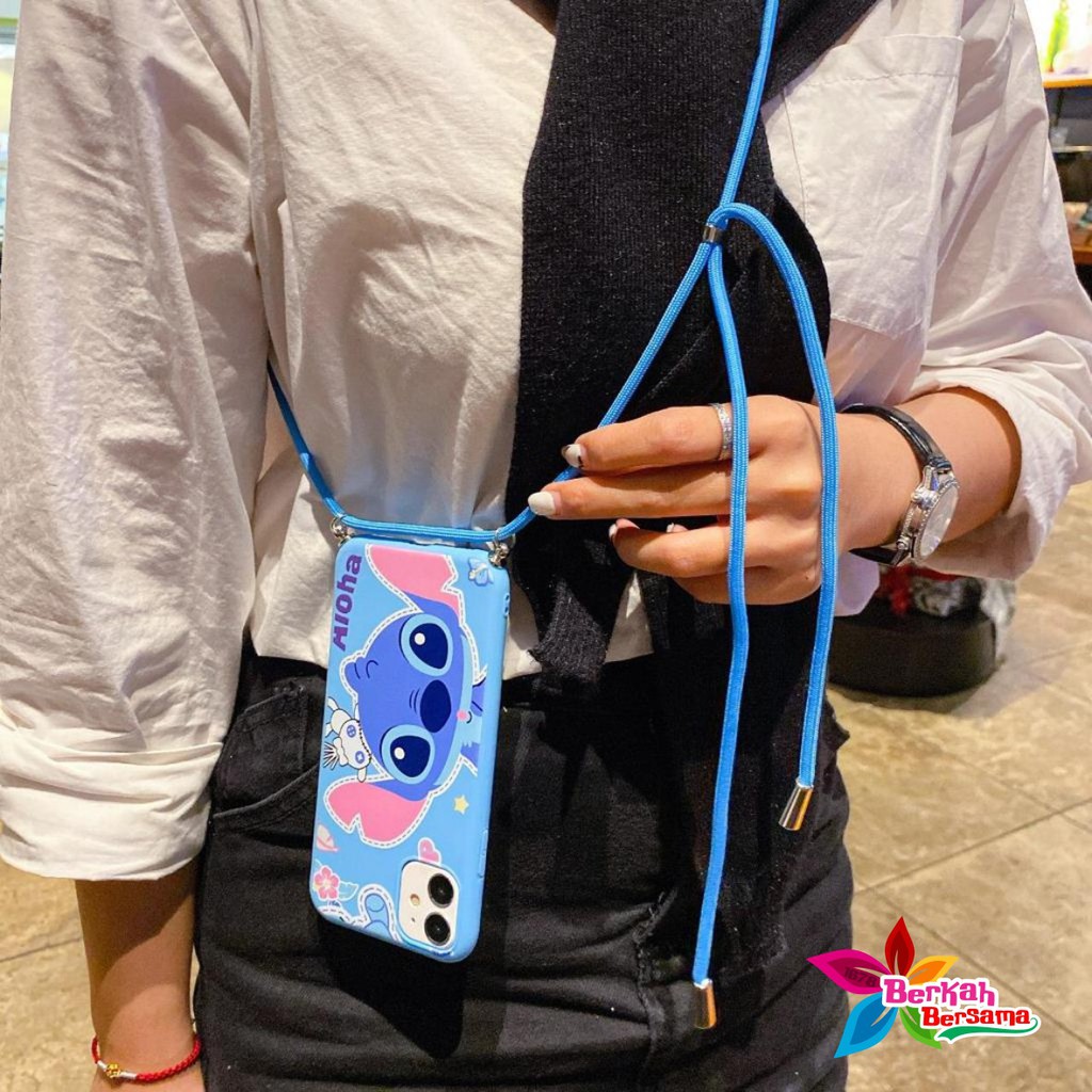 SS161 case Slingcase Lanyard STITCH Oppo F1s A59 A3s A5s A7 A11k A12 A5 A9 2020 A31 A8 BB4692