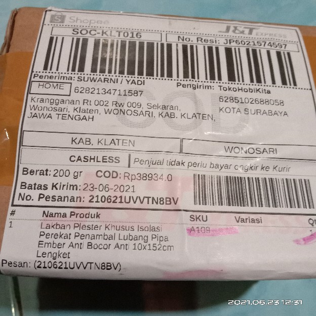 Lakban Plester Khusus Isolasi Perekat Penambal Lubang Pipa Ember Anti Bocor Anti 10x152cm Lengket