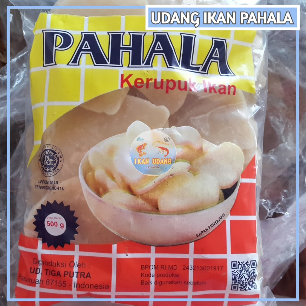 

[ 500gr ] Kerupuk / Krupuk Mentah / Krecek Udang Cap Ikan Pahala