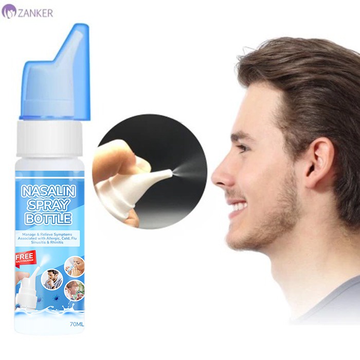 Botol Nasal Spray Semprot Bersih Cuci Hidung Sinusitis Rhinitis 70 ml / Nasalin Spray Bottle