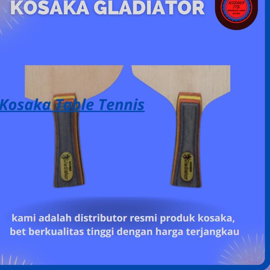 Paling Diminati.. KOSAKA GLADIATOR PREMIUM CYBERSHAPE KAYU BET PINGPONG TENIS MEJA TERLARIS TERMURAH