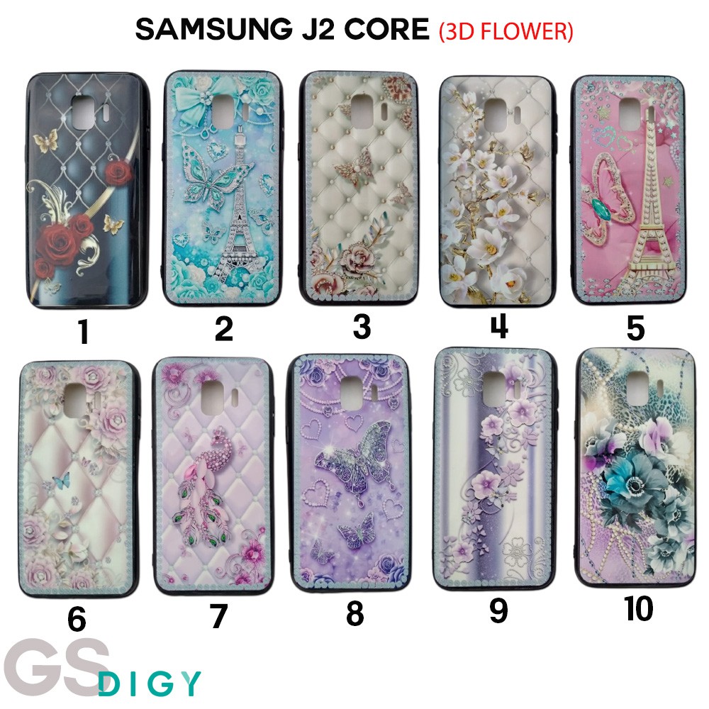 Paket Murah casing J2 CORE Hardcase Fuze casing ring love 3d flower korea style mix