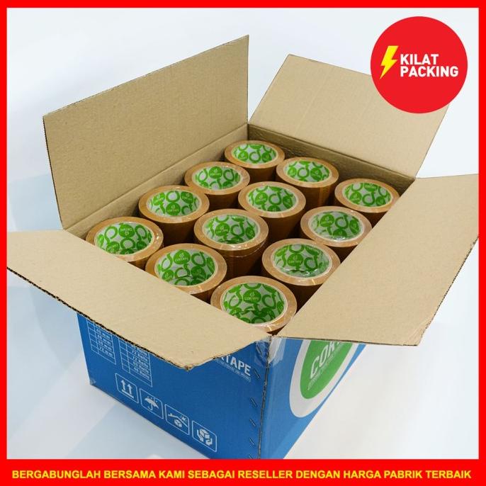 

Lakban 45mm x 90yard CORTAPE Plakban Isolasi PREMIUM TERMURAH /DUS