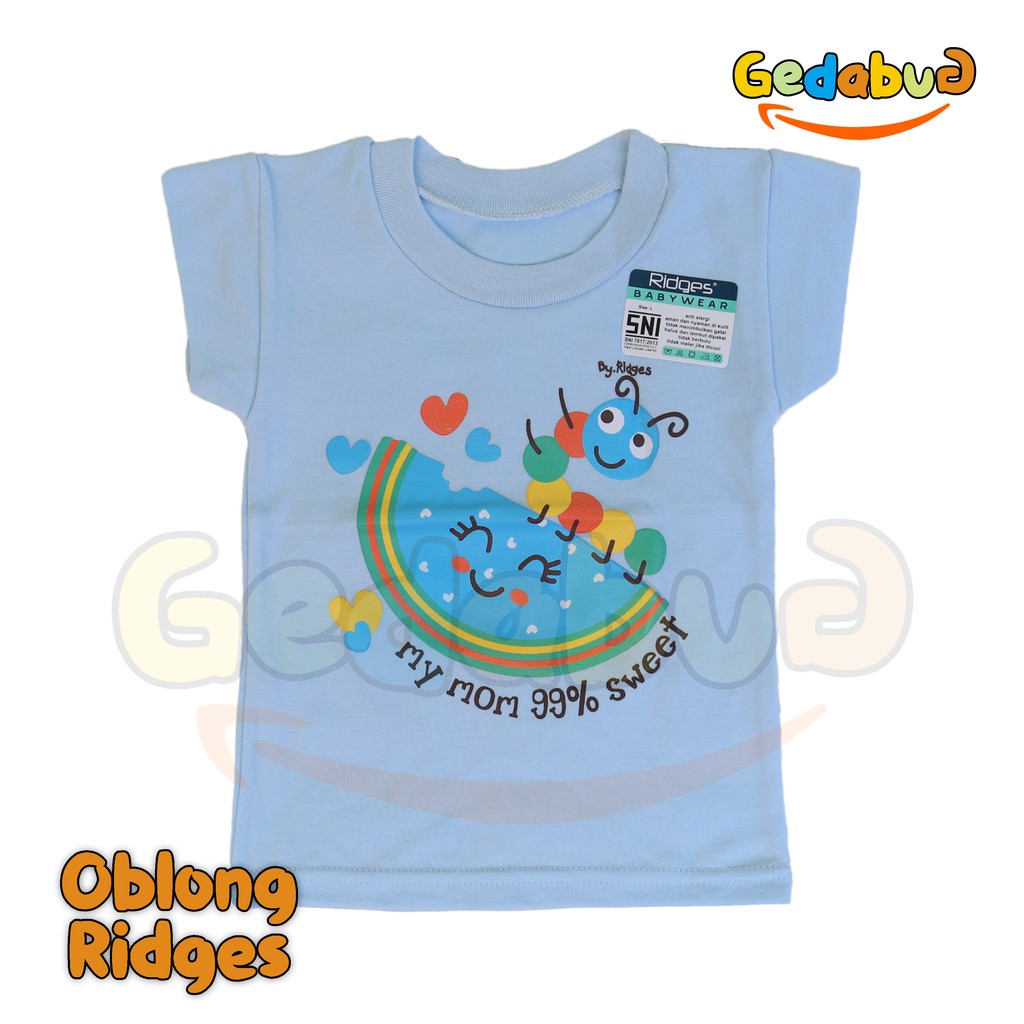 Kaos Oblong Ridges | Oblong Anak Warna Motif Karekter