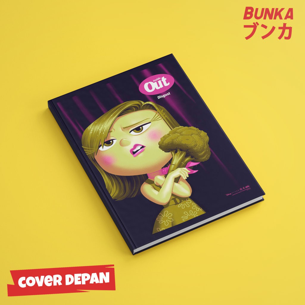 

Notebook Inside Out Disgust Hardcover A5 Buku Tulis Catatan Note Agenda Planner Jurnal