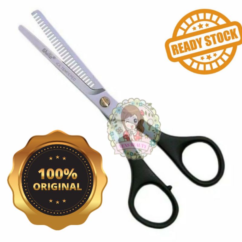 GUNTING PENIPIS RAMBUT SHILLA Gerigi 1 SISI / Gunting Sasak Penipis  Rambut
