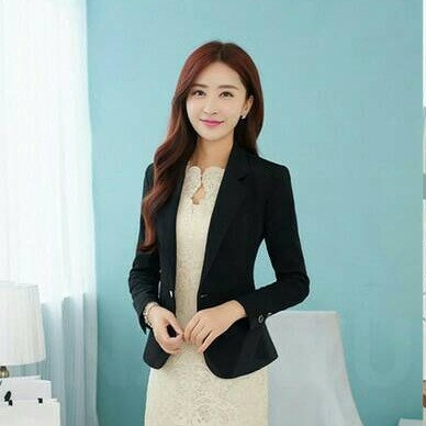 BLAZER WANITA CASUAL BLACK SLIMFIT HIGH QUALITY TWIST FULL FURING DALAM