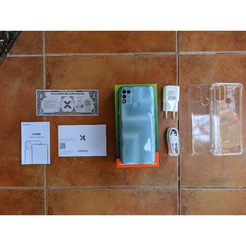 Handphone Infinix Hot 10 Play 4/64 GB Morandi Green