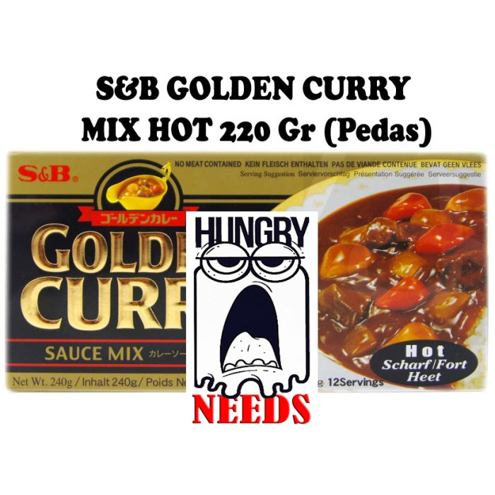 

New Arrival - S&B Golden Curry Mix Hot 220 Gr