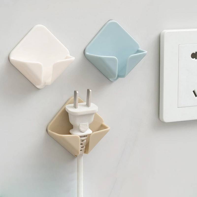 (Home) (Home) (Rak Penyimpanan Kabel Power Plug) Multifungsi Untuk Dinding Kamar Mandi / Rumah / Kantor