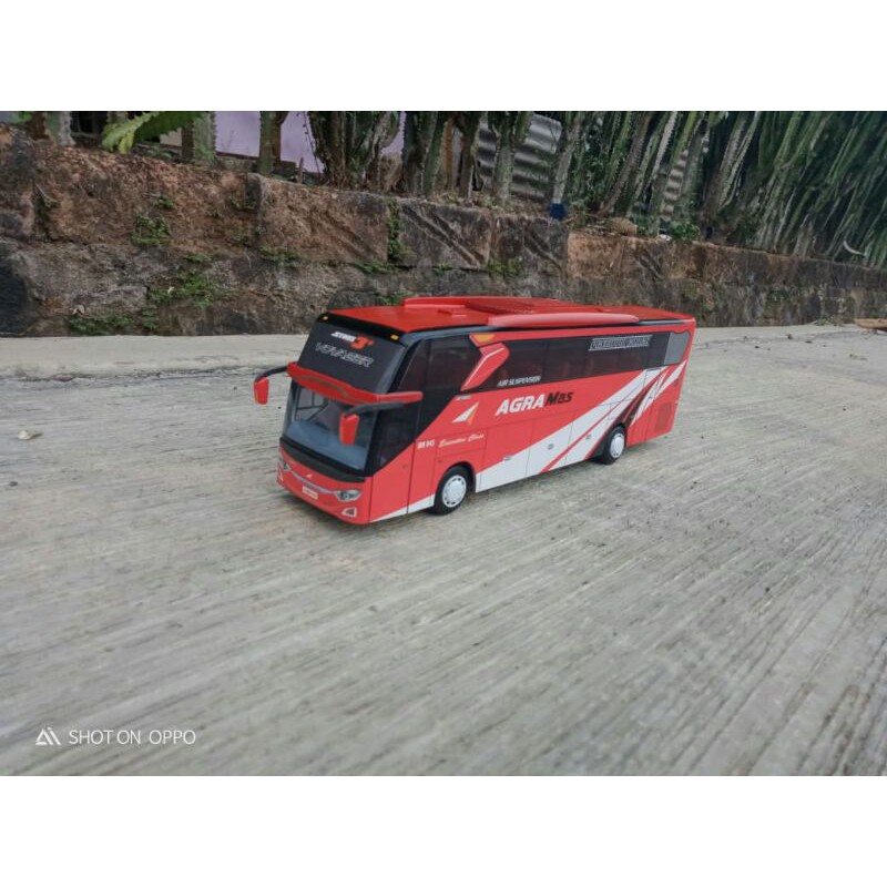 Miniatur Bis Po AGRAMAS Big Top Terbaru Jetbus3 SHD Full Interior Skala 43