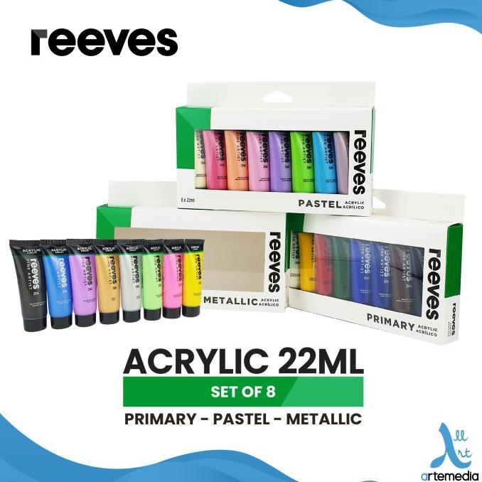 

SALE Cat Akrilik Reeves Artists 8x22ml Acrylic Color Paint Set/CAT AKRILIK SET/CAT AKRILIK SET 24 WARNA/CAT AKRILIK PASTEL/CAT AIR/CAT AIR LUKIS SET/CAT AIR GIOTTO/KUAS LUKIS 1 SET/KUAS LUKIS KECIL/KUAS LUKIS LENGKAP/KANVAS LUKIS/KANVAS LUKIS