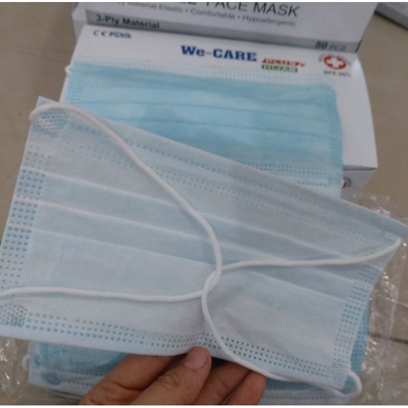 masker headloop 3ply/masker hijab We-CARE