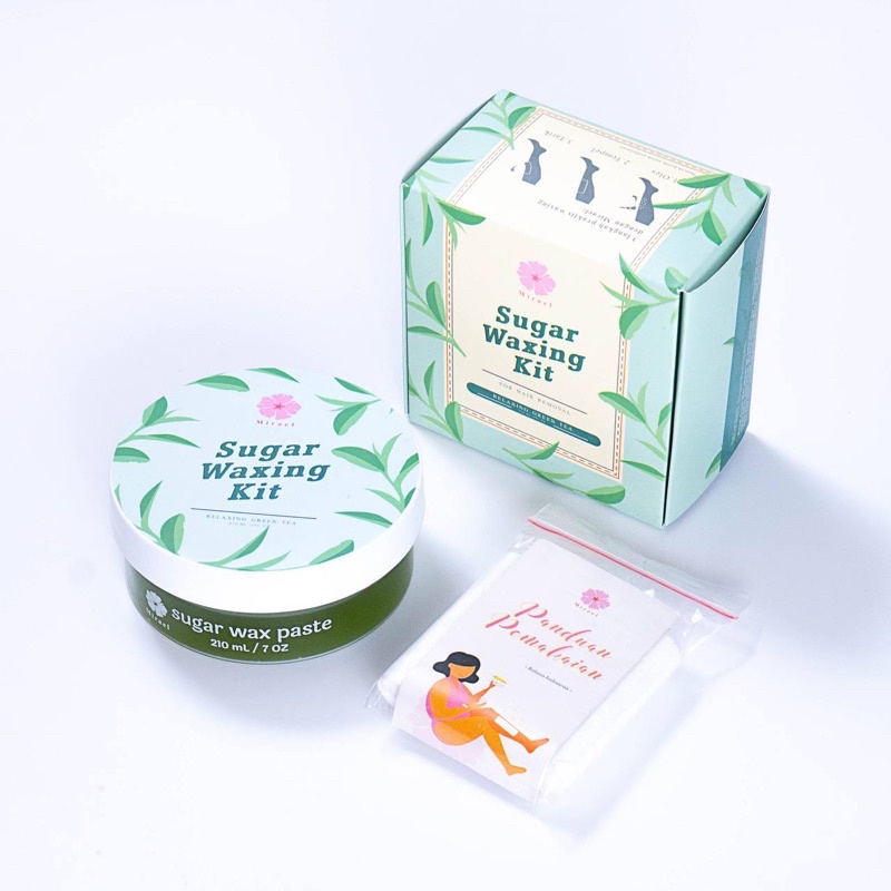 MIRAEL Greentea Sugar Waxing Kit