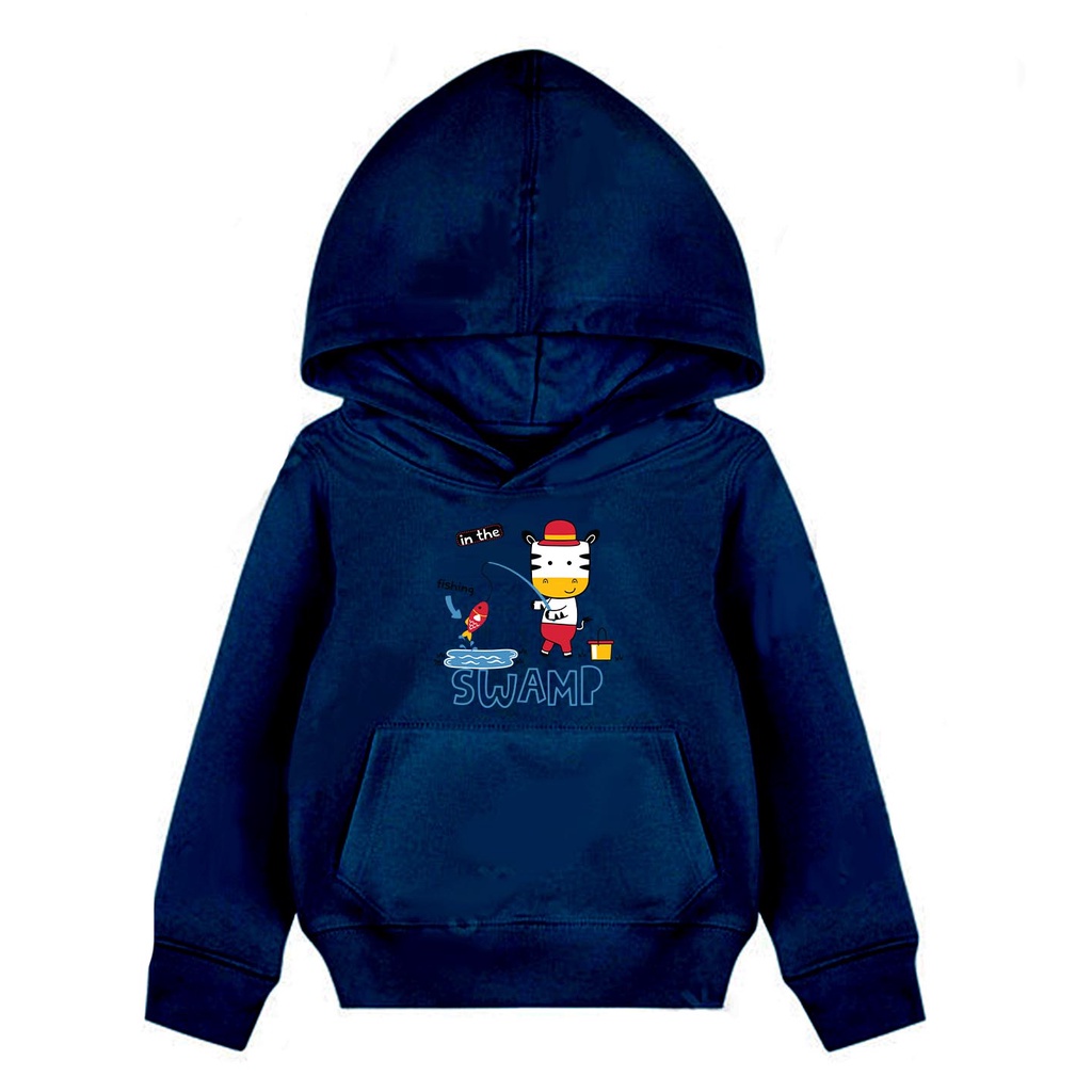 Hoodie Anak Swamp Sweater Pakaian Fleece Anak M - XL