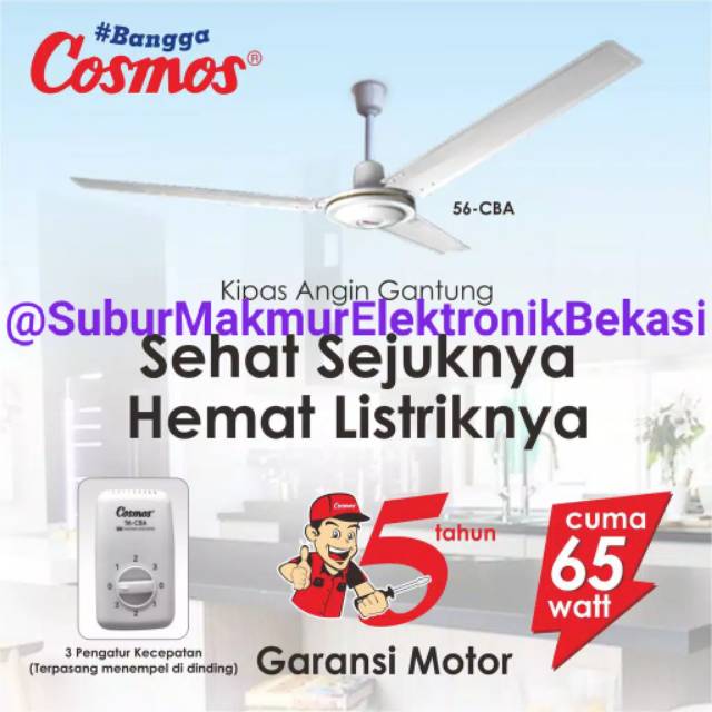 Kipas Listrik Ceiling Baling Cosmos 56-CBA