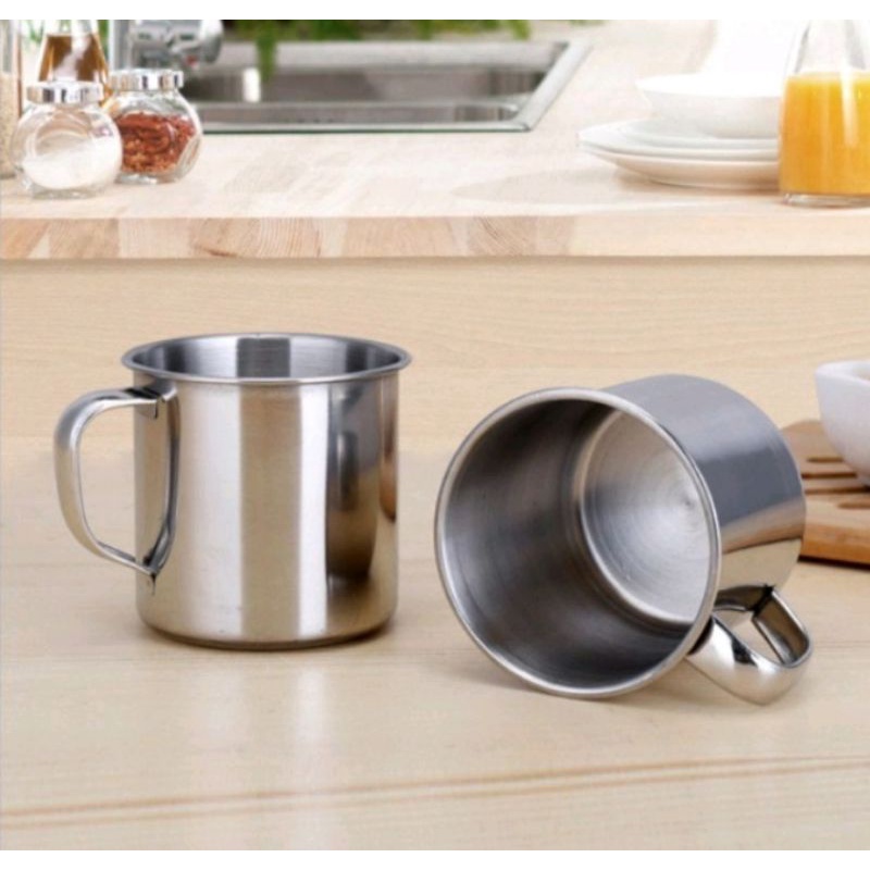 mug stainless steel/cangkir stainless/gelas stainless