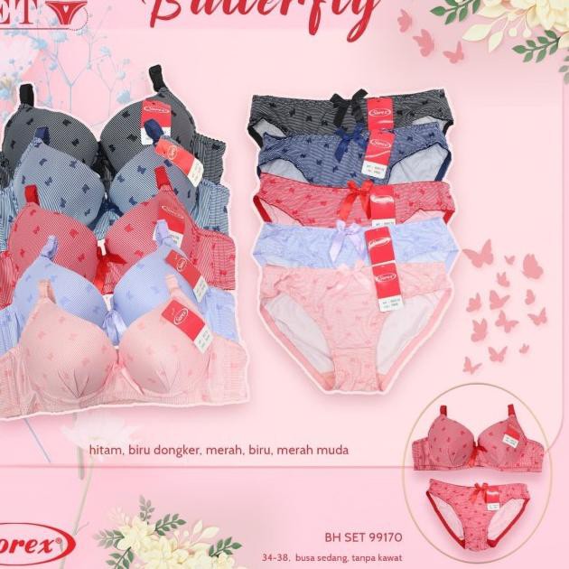 ✮ BRA dan CD || BH dan CELANA DALAM || SOREX SET MOTIF 3 ❈