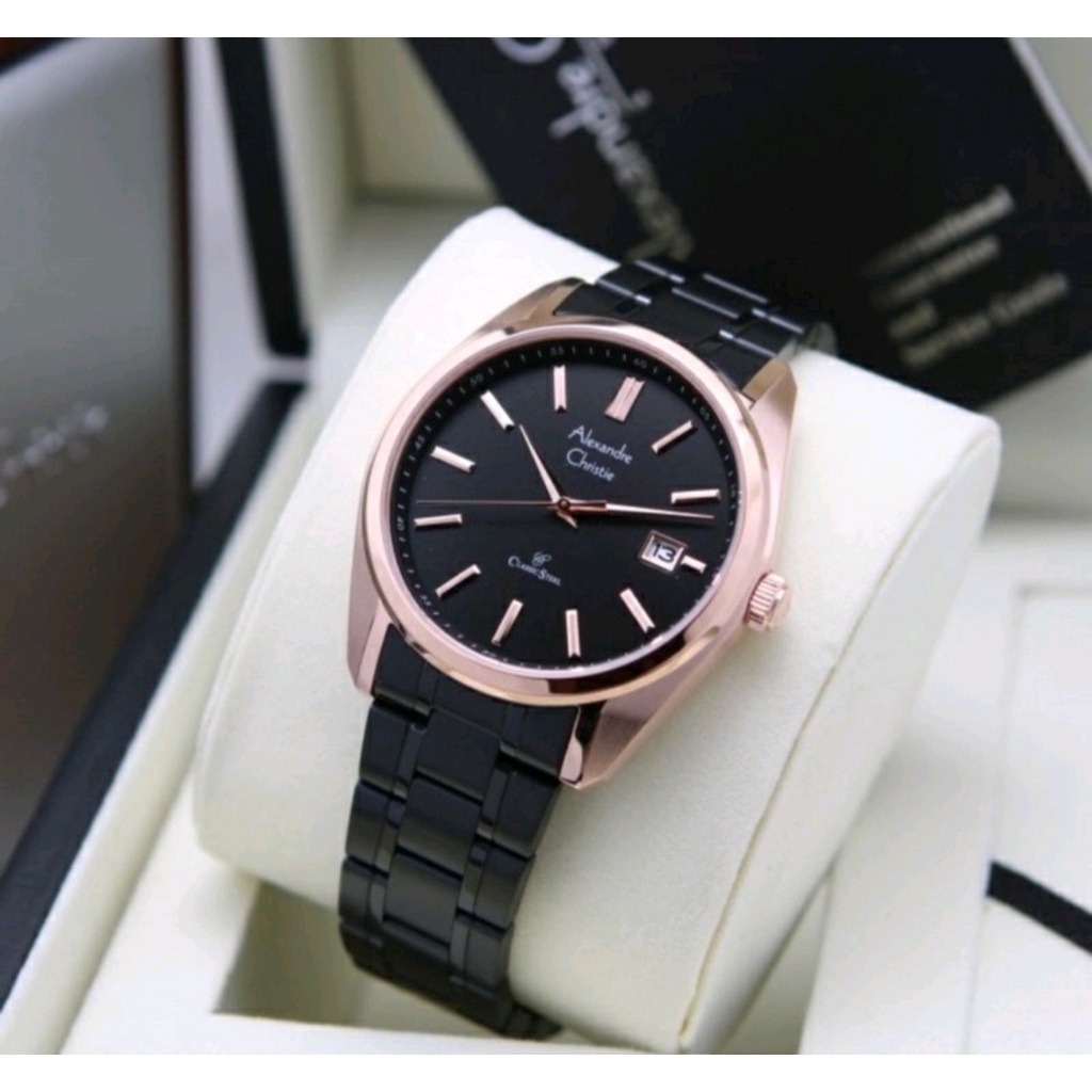 Alexandre Christie Ac 8660 / 8660 Jam Tangan Rante Original Garansi Resmi 1 Tahun