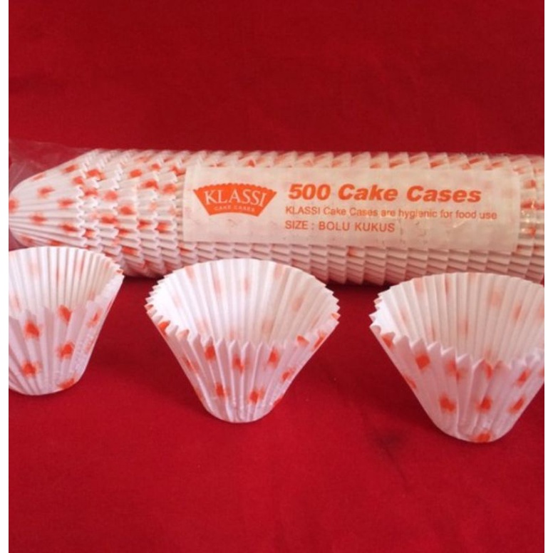 

cup cake Klassi uk 9,5 sm bolu kukus motif.
