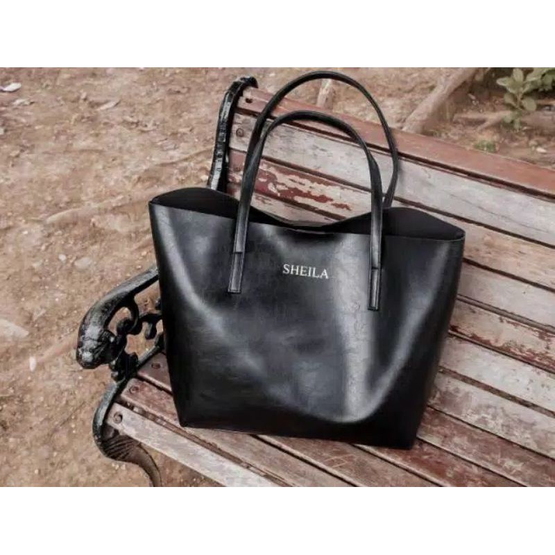 MICHA BAG  COSTUM NAMA GRATIS POUCH MAKE UP - TOTEBAG TAS BAHU