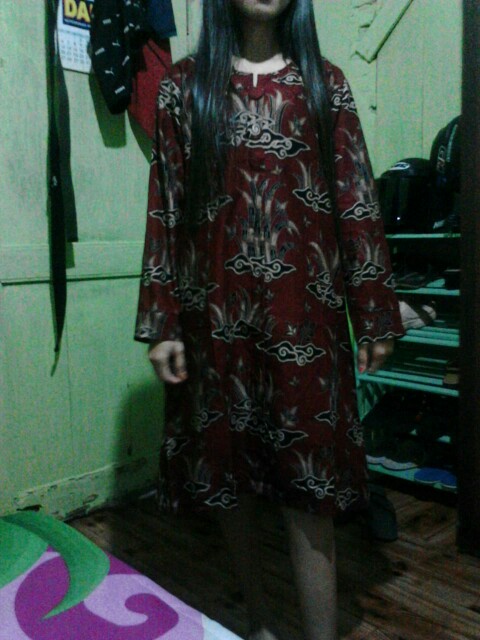 Couple Batik Tunik Modern Seragam Kerja Kantor Lengan Panjang