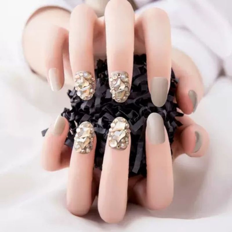 Kuku Palsu 3D/ Nail Art/ untuk Pengantin/isi 24pcs Fake Nails for Bride