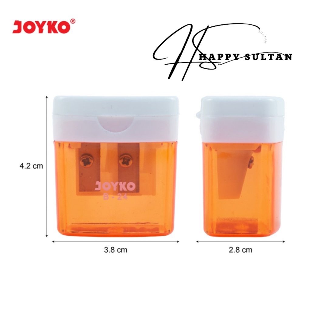 

JOYKO Rautan Pensil Joyko B-24 2 Lubang Sharpener Rautan Serutan