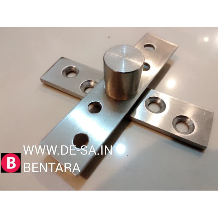 2 x Engsel Pivot Tengah 4&quot; / 100 MM - Jendela - Stainless Steel