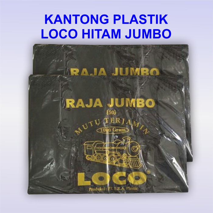 Kantong Plastik Kresek Loco Hitam Jumbo - Ukuran 50