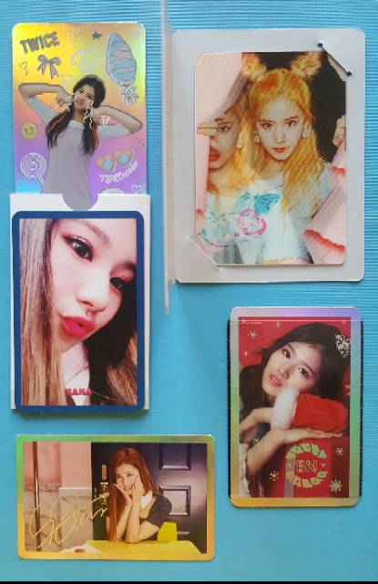 Twice sana set lane 1 2 knock tt signal holo hologram special pc xmas christmas photocard photo card