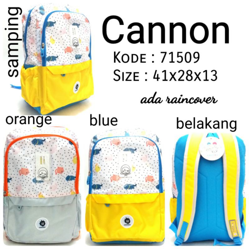 TAS RANSEL BACKPACK SEKOLAH ANAK PEREMPUAN CANNON 71509 TERBARU TERMURAH