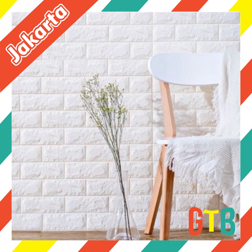 ❤GTB❤ Wallpaper dinding 3D Foam bata motif kulit jeruk R780